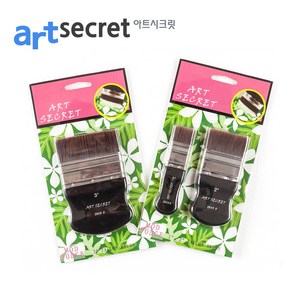 새한아트 아트시크릿 아크릴 유화용 2019F 젯소붓 백붓 #1 #2사이즈, 1세트, #1+#2