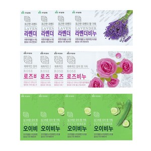 무궁화비누 3종세트(로즈4개 오이4개 라벤더4개), 1개, 90g