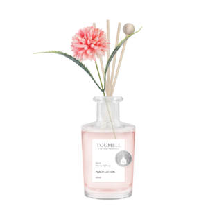 유멜 리드 플라워 디퓨저, 피치코튼, 180ml, 1개