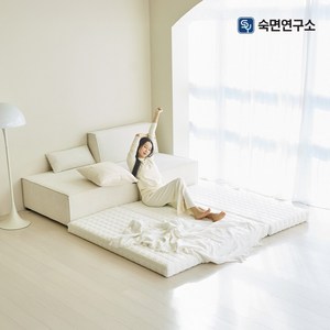 숙면연구소 바른잠 3단 접이식 마약매트리스 6cm 10cm 15cm 원룸 바닥 푹신 탄탄한 수면매트 자취 접는 침대 매트릭스 토퍼