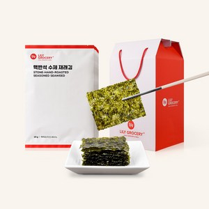 릴리그로서리 맥반석 조미 전장 수제 재래김 선물세트 1호 (20g 10개), 20g, 10개