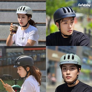 라코 새터데이 브롬톤 헬멧 도시형 어반 시티 헬멧, 크림베이지 SM(54~58cm), 1개
