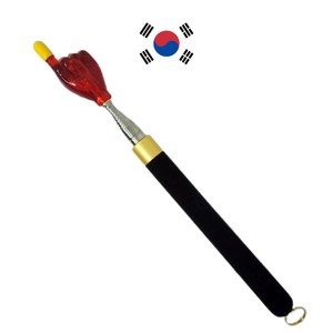 프리미엄 국산 대형 지시봉 핑거포인터 빨간손 1M, 1개, 레드