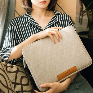 바투카 밀퍼드 노트북 파우치 11인치 13인치 14인치 15인치 맥북에어 M1 M2 맥북프로13인치 맥북프로14인치 그램14인치 갤럭시북3 PRO 14인치 맥북파우치 그램파우치, 아이보리, 1개