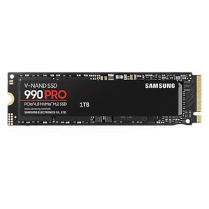 삼성전자 V-낸드 990 PRO PCle 4.0 NVme M.2 SSD, MZ-V9P1TOBW, 1TB