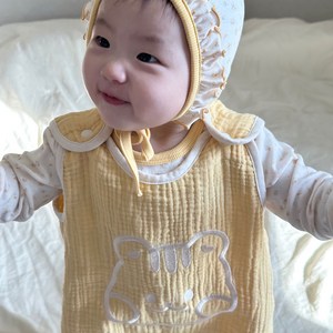 돗투돗 디어프렌즈 거즈 사계절 수면조끼