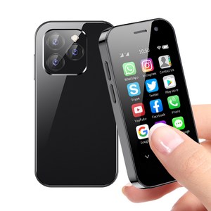 SOYES XS14 Pro 2GB RAM 16GB ROM 슈퍼 미니 스마트폰 4G LTE 3.0인치 화면 Android 9.0 옥타코어 프로세서 귀여운 소형 핸드폰 선물, Black