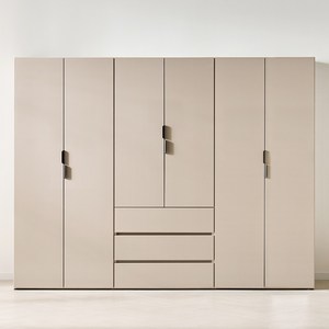레브리 LPM 2400 3서랍 이불장 세트 옷장 장농, 모카그레이