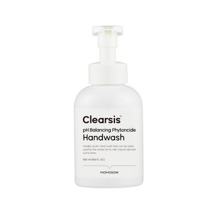 (핫딜/유통기한 25.12.28) 모모쏘우 클리어시스 약산성 피톤치드 핸드워시 500ml / 편백수 200 000ppm 촉촉 손세정제, 1개