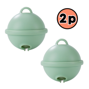 소소공감 자이언트 8CM 프리미엄 엉킴 방지 세탁볼, 에메랄드 그린, 2개