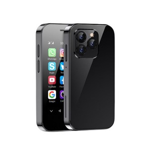 SOYES XS14 Pro 4GB RAM 128GB ROM 슈퍼 미니 스마트폰 4G LTE 3.0인치 화면 Android 12.0 옥타코어 프로세서 귀여운 소형 핸드폰 선물, Black
