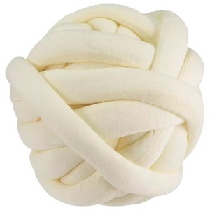 자이언트얀 핑거니팅 가방 뜨개실 1kg, 아이보리, 1개