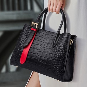 Mimi Market 여성 소가죽 토트백 핸드백