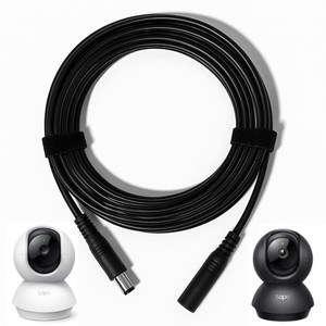 티피링크 정품 CCTV 전원 연장선 고급소재 안정적 전원 공급 1.5m 3m 5m 10m 무선카메라 홈캠 시시티비 연장케이블, 1개, 연장케이블선 5m