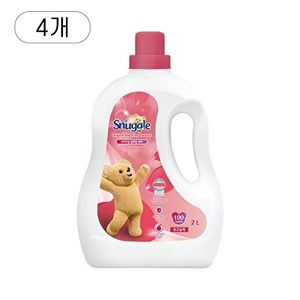 스너글 초고농축 섬유유연제 오리지널 블루밍 부케 본품, 2L, 4개