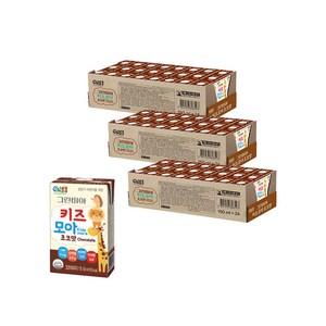 그린비아 키즈모아 초코맛 성장기어린이, 72개, 150ml
