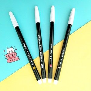 응원 문구 이름 각인 컴퓨터용 사인펜 2P 인쇄 컴싸, 4 전화선체, 3 스마일