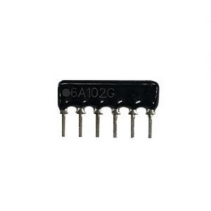 어레이저항 6핀 A타입(X타입) G급(±2%) 100개 단위 판매 저항 네트워크 ARRAY RESISTOR (DIP) 저항값 옵션선택, 221(220Ω), 1개