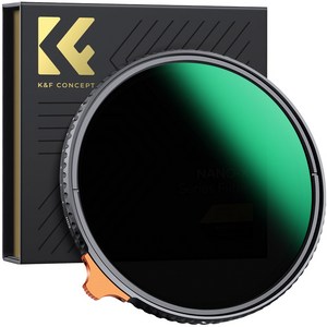 K&F CONCEPT Nano-X 슬림 가변 ND필터 ND2-400, 72MM