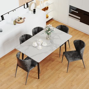 WISFOR 포세린 세라믹 12T 식탁 테이블 1200mm 4인용 6인용 단품, 화이트