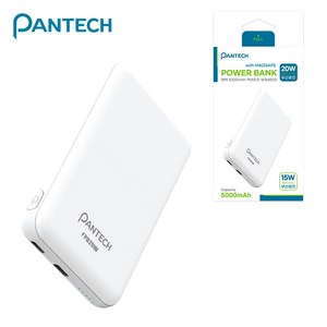 팬택 PD 20W 맥세이프 고속 슬림 보조배터리 5000mAh 기내반입 유무선, PT-MBT-5000P 1개입