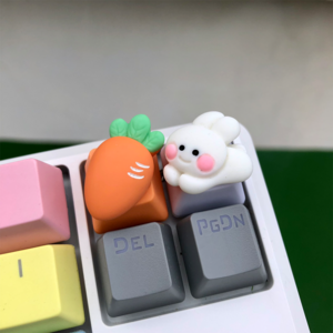 포인트 키캡 esc 토끼와당근, 당근,토끼(2p), 당근토끼