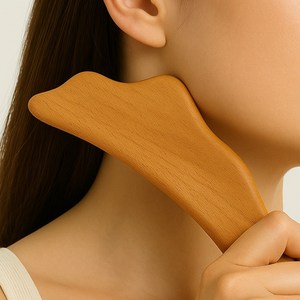 버치앤블룸 셀프케어 윤곽마사지 괄사, 우드, 1개