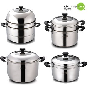 리빙아트 제로 대용량 스텐 곰솥 들통 찜냄비 IH 인덕션 찜솥 빨래솥 냄비 22~32cm, 제로 미니들통 22cm