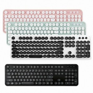 엑토 레트로 무선 일반형 키보드, 민트, KBD-48