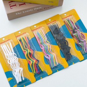 하피블리 웨이브초 10P 생일초 케이크 파티 초, 1개, 웨이브초10P_파스텔