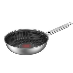 코바흐 레드닷 온도 감지 벌집무늬 프라이팬 실버 + 블랙, 1개, 26cm