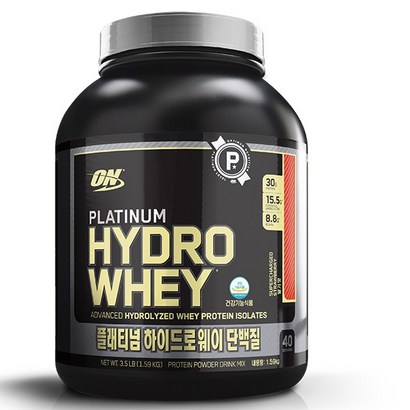 옵티멈 뉴트리션 플래티넘 하이드로웨이 1 40회분 딸기맛 단백질 헬스 보충제 프로틴 쉐이크 파우더 리뷰후기