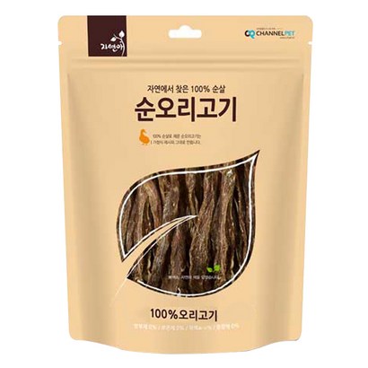 자연애 무첨가 강아지간식 순오리고기