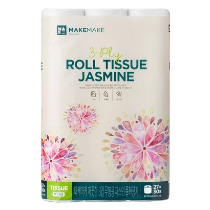 마케마케 재스민 무형광 3겹 화장지 리뷰후기