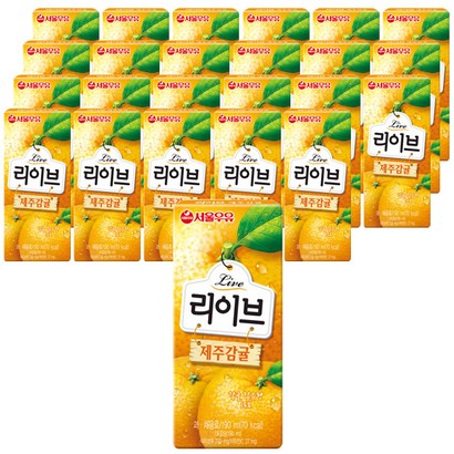 서울우유 리이브 제주감귤 주스 24개 리뷰후기