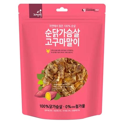 자연애 강아지간식 순닭가슴살 고구마말이