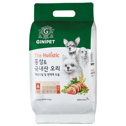 지니펫 전연령 홀리스틱 홍삼 앤 국내산 오리 리뷰후기