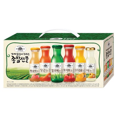 가야농장 주스 6종 종합선물세트 12병 리뷰후기