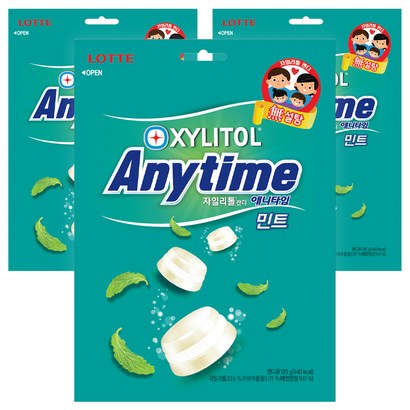 롯데 애니타임 민트 캔디