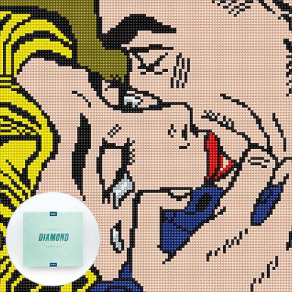 디클레어 액자 캔버스형 보석십자수 DIY 3030