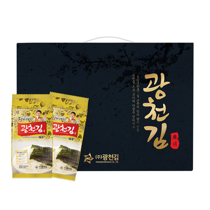 광천김 달인 김병만의 재래 도시락김 48봉 선물세트 리뷰후기