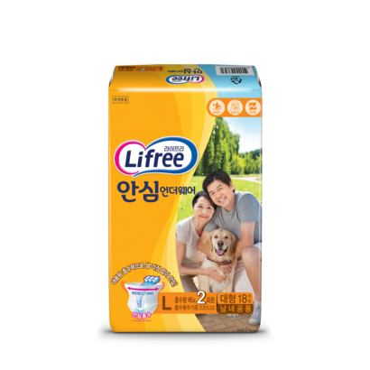 라이프리 남여공용 안심언더웨어 성인기저귀 대형