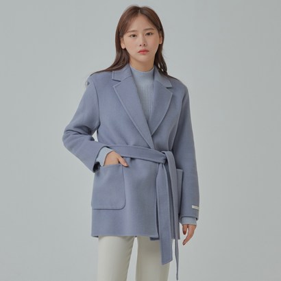 미쏘 여성용 울혼방 반더블 벨티드 자켓 리뷰후기