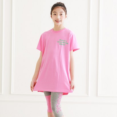 여아용 마리 롱 반팔 상하복