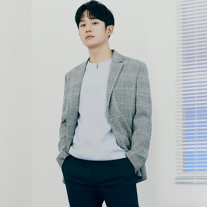 마인드브릿지 쿨 린넨폴리스판글렌체크자켓 MUJK3 리뷰후기