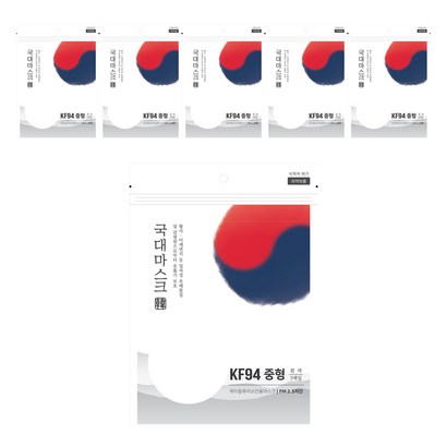 국대마스크 황사 미세먼지 2D 마스크 흰색 중형 KF94