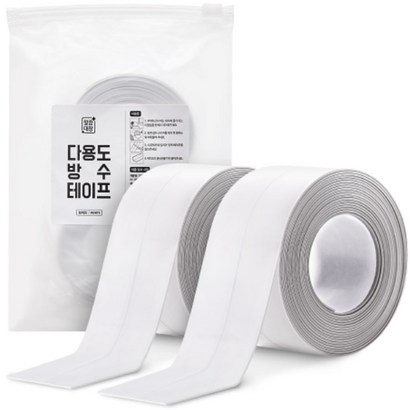 깔끔대장 다용도 방수 테이프 화이트 1세트