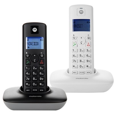 모토로라 무선 전화기 T401A 블랙 화이트
