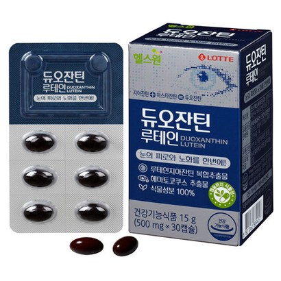 롯데헬스원 듀오잔틴 루테인 30정 리뷰후기