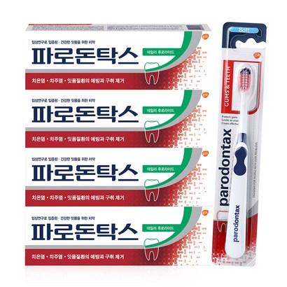 파로돈탁스 데일리 후로라이드 치약 파로돈탁스 검앤티스 칫솔 랜덤 발송